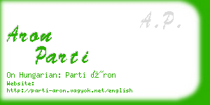 aron parti business card